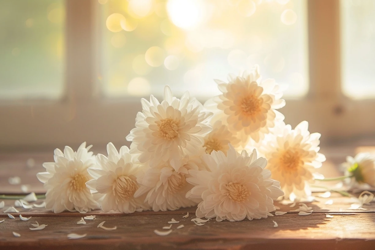 A warm scene bathed in golden-hour light
