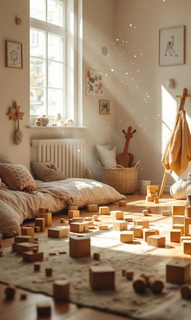 A child absorbed in imaginative play